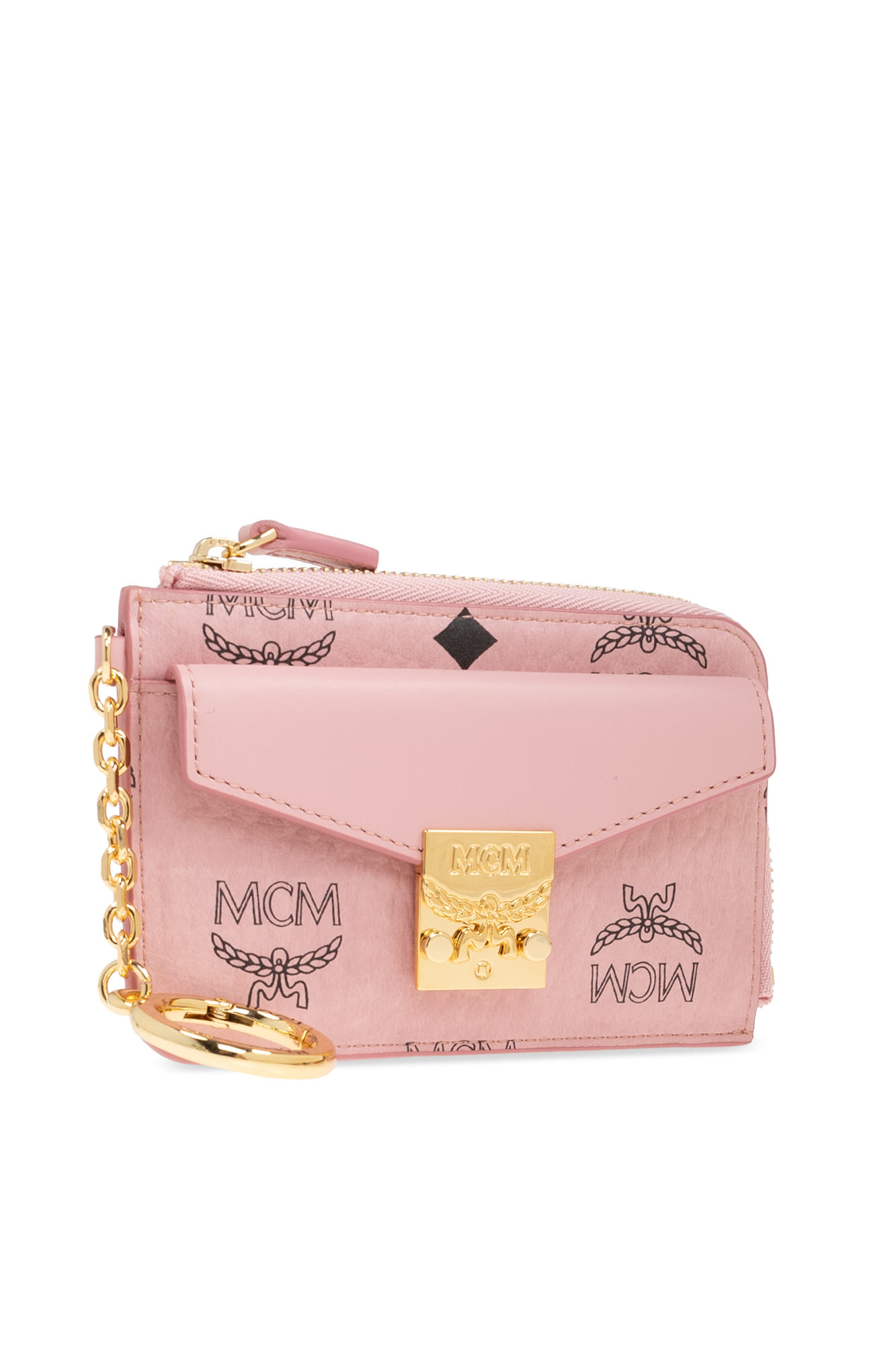 Pink Wallet with keychain MCM Vitkac Canada